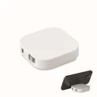   Cablu retractabil de incarcare, Everestus, 2601E13888, 6.4x6.4x1.4 cm, ABS, Alb