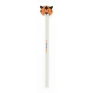 Creion cu radiera, Everestus, 2601E13938, 18.8 cm, Lemn, Alb
