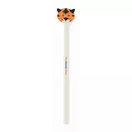 Creion cu radiera, Everestus, 2601E13938, 18.8 cm, Lemn, Alb