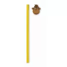 Creion cu radiera, Everestus, 2601E13939, 18.8 cm, Lemn, Galben