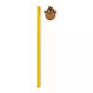   Creion cu radiera, Everestus, 2601E13939, 18.8 cm, Lemn, Galben