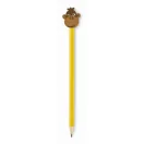 Creion cu radiera, Everestus, 2601E13939, 18.8 cm, Lemn, Galben