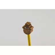   Creion cu radiera, Everestus, 2601E13939, 18.8 cm, Lemn, Galben