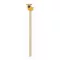 Creion cu radiera, Everestus, 2601E13940, 18.8 cm, Lemn, Natur