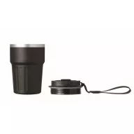   Set agenda A5, pix si cana de voiaj 350 ml, Everestus, 2601E14485, coperta cu elastic, 30.4x24.6x10.5 cm, Hartie, Negru