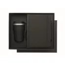 Set agenda A5, pix si cana de voiaj 350 ml, Everestus, 2601E14485, coperta cu elastic, 30.4x24.6x10.5 cm, Hartie, Negru
