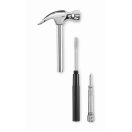 Ciocan cu surubelnita inclusa, Everestus, 2601E13933, 2x7.3x20.5 cm, Otel Carbon, Argintiu