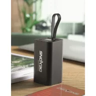   Powerbank, 20000 mAh, 65 W, Everestus, 2601E14209, 93x50x50 cm, Aluminiu, Negru