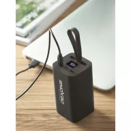   Powerbank, 20000 mAh, 65 W, Everestus, 2601E14209, 93x50x50 cm, Aluminiu, Negru