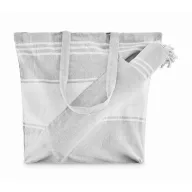  Geanta de plaja, Everestus, 2601E13995, 50x14x38 cm, Poliester, Bumbac, Gri
