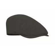   Sapca plata Newsboy cu catarama metalica, Everestus, 2601E14463, 32x38.5 cm, Poliester, Negru