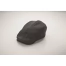 Sapca plata Newsboy cu catarama metalica, Everestus, 2601E14463, 32x38.5 cm, Poliester, Negru