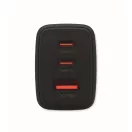 Adaptor priza cu 2 poli, Everestus, 2601E13836, 89.2x44x31.4 mm, Policarbonat, Negru