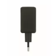   Adaptor priza cu 2 poli, Everestus, 2601E13836, 89.2x44x31.4 mm, Policarbonat, Negru