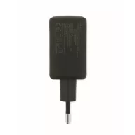   Adaptor priza cu 2 poli, Everestus, 2601E13836, 89.2x44x31.4 mm, Policarbonat, Negru