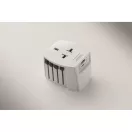 Adaptor universal cu 2 poli, Everestus, 2601E14505, Plastic, Alb