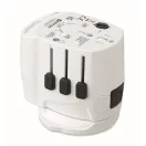 Adaptor universal cu 3 poli, Everestus, 2601E14506, Plastic, Alb