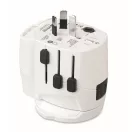 Adaptor universal cu 3 poli, Everestus, 2601E14506, Plastic, Alb