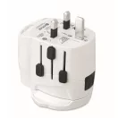 Adaptor universal cu 3 poli, Everestus, 2601E14506, Plastic, Alb