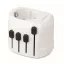 Adaptor universal cu 3 poli, Everestus, 2601E14507, Plastic, Alb