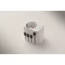 Adaptor universal cu 3 poli, Everestus, 2601E14507, Plastic, Alb