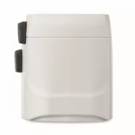   Adaptor universal cu 3 poli, Everestus, 2601E14507, Plastic, Alb