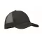 Sapca trucker cu 5 panouri, Everestus, 2601E14468, 21x16x11.5 cm, Bumbac, Negru