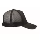Sapca trucker cu 5 panouri, Everestus, 2601E14468, 21x16x11.5 cm, Bumbac, Negru