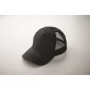 Sapca trucker cu 5 panouri, Everestus, 2601E14468, 21x16x11.5 cm, Bumbac, Negru
