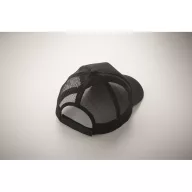   Sapca trucker cu 5 panouri, Everestus, 2601E14468, 21x16x11.5 cm, Bumbac, Negru