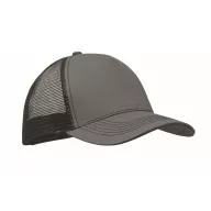   Sapca trucker cu 5 panouri, Everestus, 2601E14467, 21x16x11.5 cm, Bumbac, Gri piatra