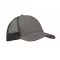 Sapca trucker cu 5 panouri, Everestus, 2601E14467, 21x16x11.5 cm, Bumbac, Gri piatra