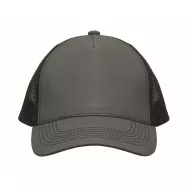   Sapca trucker cu 5 panouri, Everestus, 2601E14467, 21x16x11.5 cm, Bumbac, Gri piatra