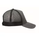 Sapca trucker cu 5 panouri, Everestus, 2601E14467, 21x16x11.5 cm, Bumbac, Gri piatra