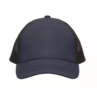   Sapca trucker cu 5 panouri, Everestus, 2601E14465, 21x16x11.5 cm, Bumbac, Albastru French Navy