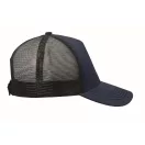 Sapca trucker cu 5 panouri, Everestus, 2601E14465, 21x16x11.5 cm, Bumbac, Albastru French Navy