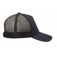   Sapca trucker cu 5 panouri, Everestus, 2601E14465, 21x16x11.5 cm, Bumbac, Albastru French Navy