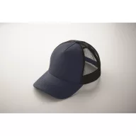   Sapca trucker cu 5 panouri, Everestus, 2601E14465, 21x16x11.5 cm, Bumbac, Albastru French Navy