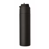   Sticla termos 500 ml, Everestus, 2601E14546, Ø7.4x26.6 cm, Otel, Negru