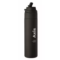   Sticla termos 500 ml, Everestus, 2601E14546, Ø7.4x26.6 cm, Otel, Negru