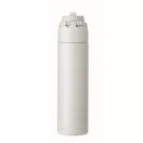 Sticla termos 500 ml, Everestus, 2601E14542, Ø7.4x26.6 cm, Otel, Alb