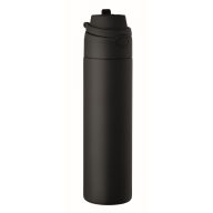  Sticla de apa 650 ml, Everestus, 2601E14573, Ø7.4x26.6 cm, Otel, Negru