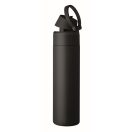 Sticla de apa 650 ml, Everestus, 2601E14573, Ø7.4x26.6 cm, Otel, Negru