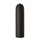Sticla de apa 650 ml, Everestus, 2601E14573, Ø7.4x26.6 cm, Otel, Negru