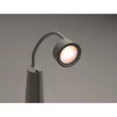 Lampa de birou si lanterna 2-in-1, Everestus, 2610E19107, 4.3x 4.3x15 cm, ABS, Alb
