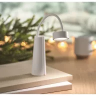   Lampa de birou si lanterna 2-in-1, Everestus, 2610E19107, 4.3x 4.3x15 cm, ABS, Alb