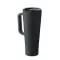 Cana de voiaj, Everestus, 2610E18476, 700 ml, Ø10x25 cm, Otel inoxidabil, Negru