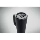 Cana de voiaj, Everestus, 2610E18476, 700 ml, Ø10x25 cm, Otel inoxidabil, Negru