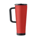 Cana de voiaj, Everestus, 2610E18478, 700 ml, Ø10x25 cm, Otel inoxidabil, Rosu