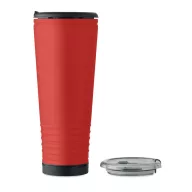   Cana de voiaj, Everestus, 2610E18478, 700 ml, Ø10x25 cm, Otel inoxidabil, Rosu